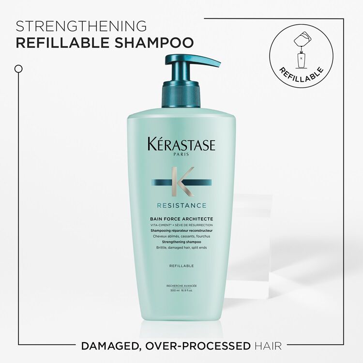 RESISTANCE BAIN FORCE ARCHITECTE REFILLABLE SHAMPOO BOTTLE
