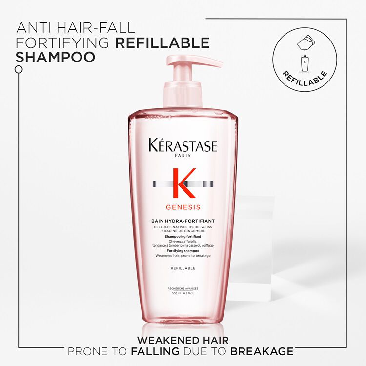 GENESIS BAIN HYDRA-FORTIFIANT REFILLABLE SHAMPOO BOTTTLE