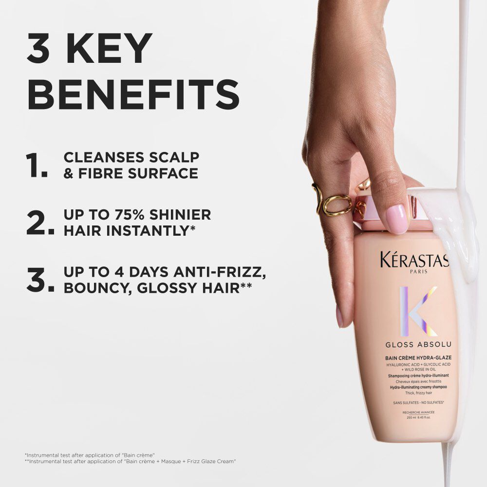 GLOSS ABSOLU BAIN CREME HYDRA-GLAZE SHAMPOO