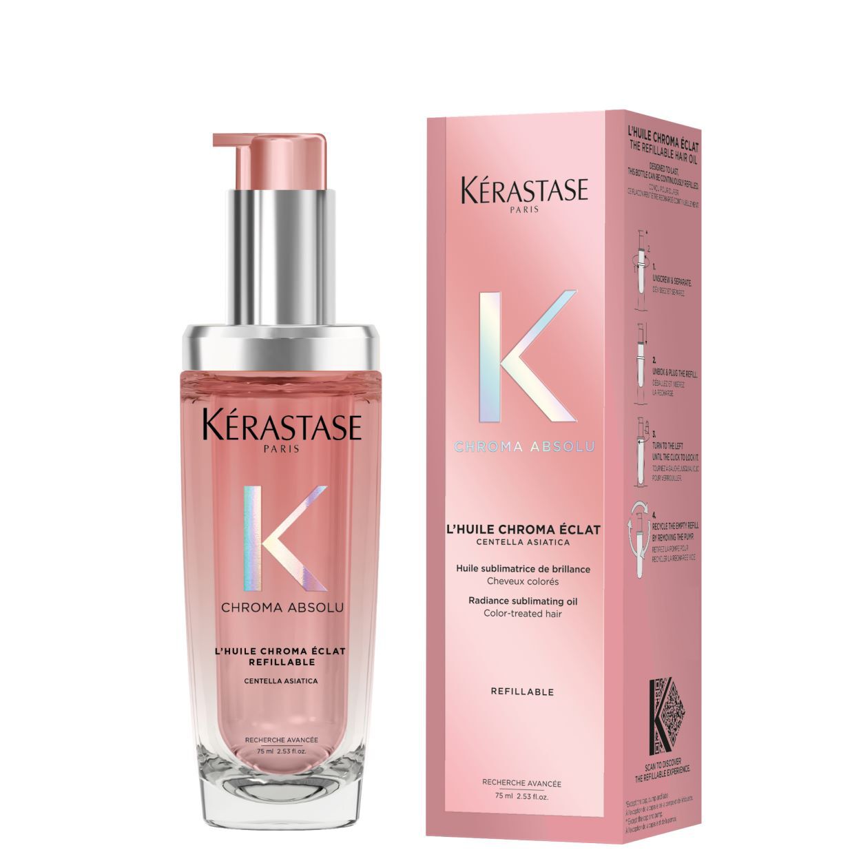 L'HUILE CHROMA ECLAT REFILLABLE HAIR OIL