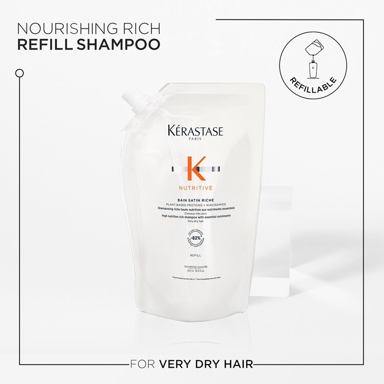 NUTRITIVE BAIN SATIN RICHE REFILL SHAMPOO POUCH