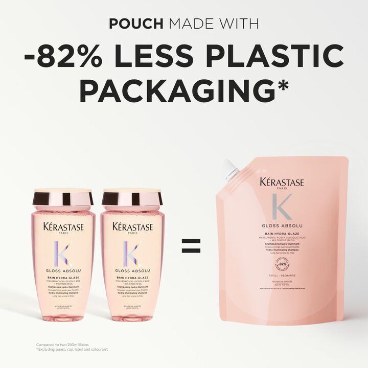 GLOSS ABSOLU BAIN HYDRA-GLAZE REFILL SHAMPOO POUCH