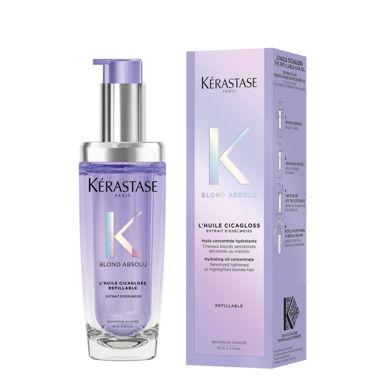 BLOND ABSOLU L'HUILE CICAGLOSS REFILLABLE HAIR OIL