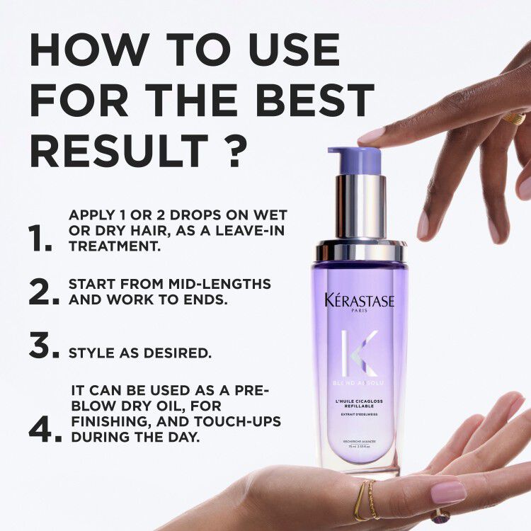 BLOND ABSOLU L'HUILE CICAGLOSS REFILLABLE HAIR OIL