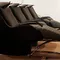 Alt text: A row of salon shampoo chairs against a light background, with the text "IN SALON SERVICES" displayed beside them.