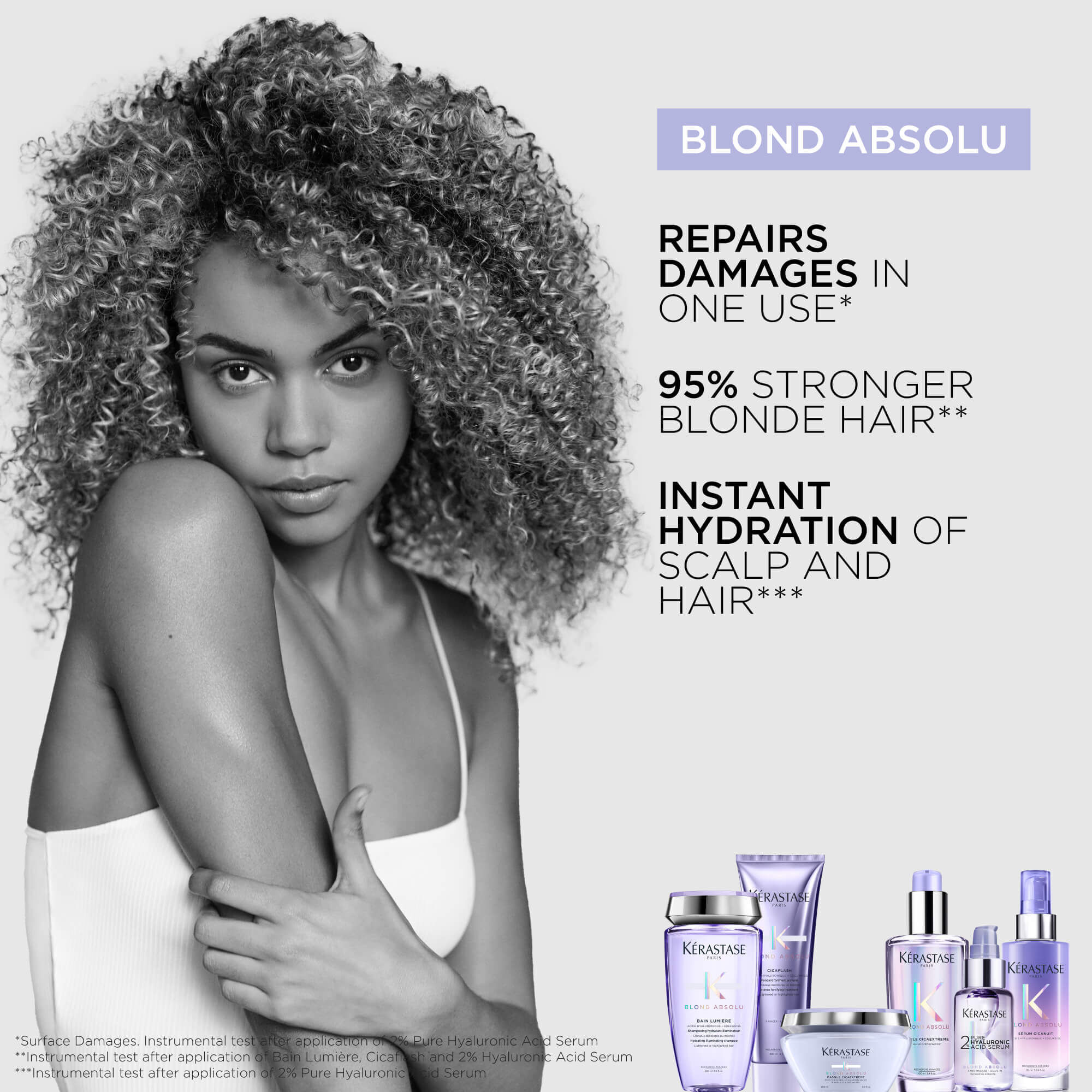 Blonde hair products store
