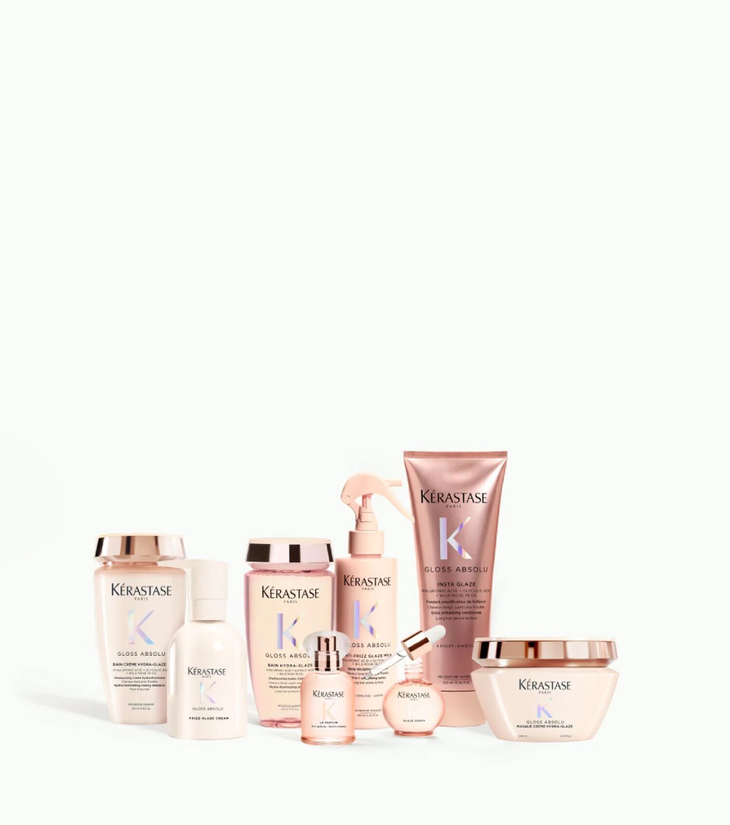 Kerastase Gloss Absolu range on a light grey background