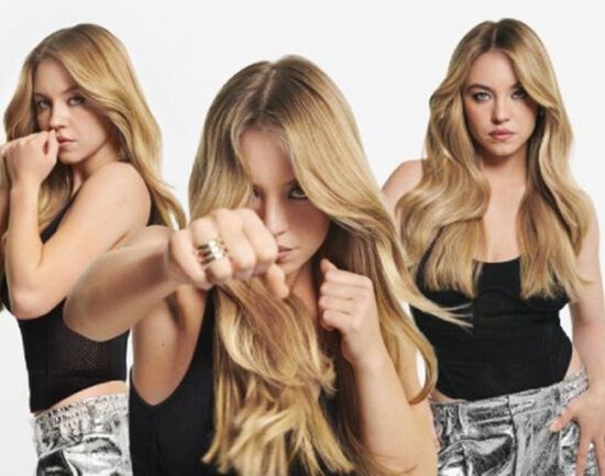 3 images of sydney sweeney 