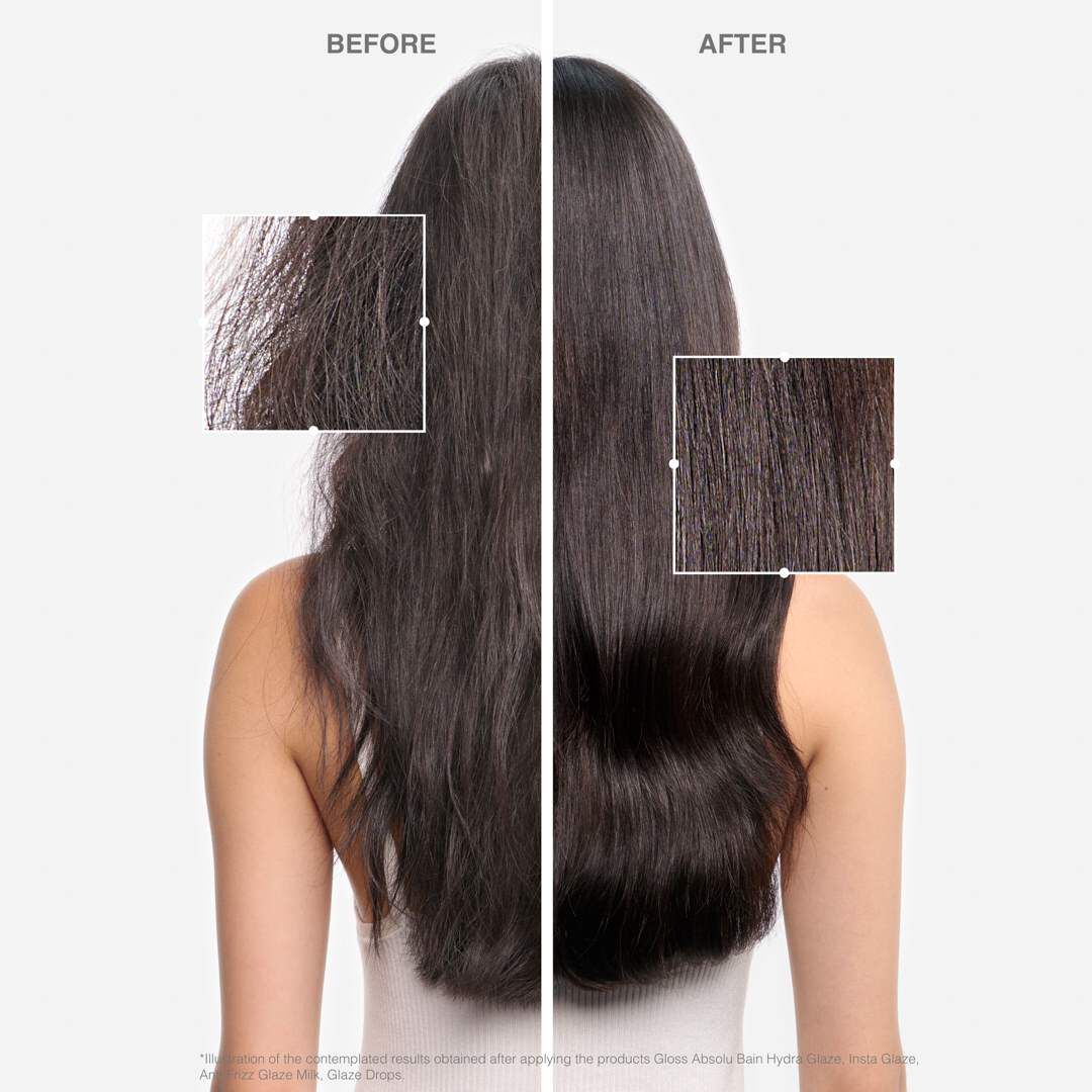 Gloss Absolu hair gloss routine for sleek, shiny hair