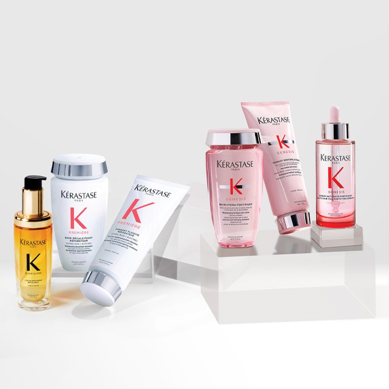 Elixir and premiere haircare products and genesis trio haircare set